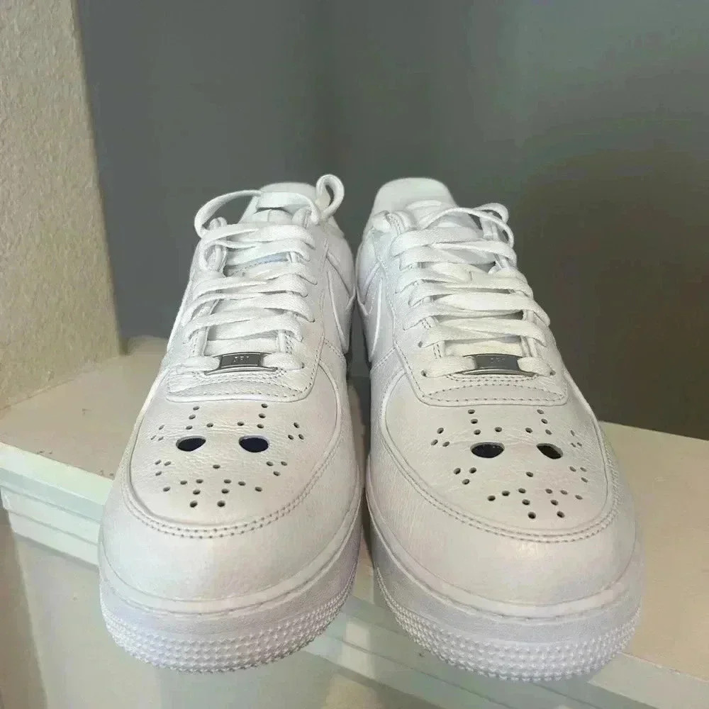 Nike Air Force 1 AF1 Halloween White Jason Voorhees Mask - Size 12.5 Men - New - Picture 7 of 10